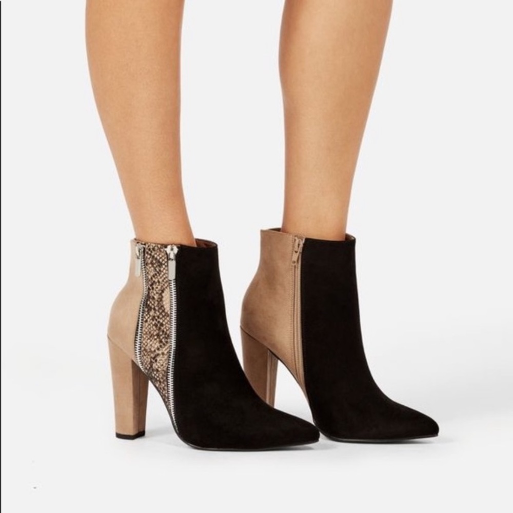 Justfab color block bootie